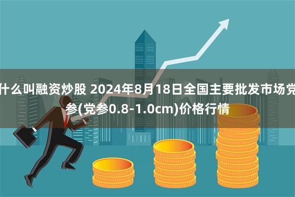 什么叫融资炒股 2024年8月18日全国主要批发市场党参(党参0.8-1.0cm)价格行情