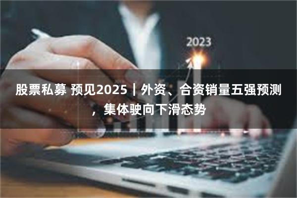 股票私募 预见2025｜外资、合资销量五强预测，集体驶向下滑态势